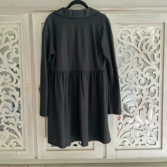 NWT Zara black voluminous short dress M - Picture 3 of 9